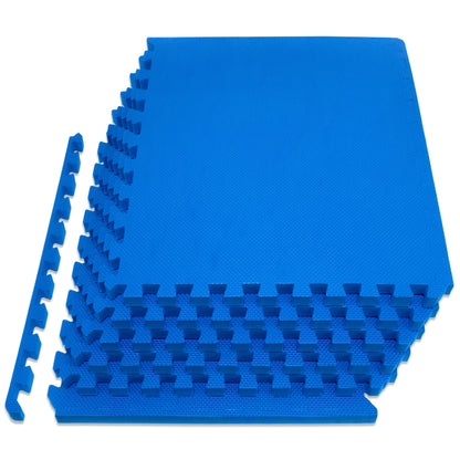 Extra Thick Puzzle Exercise Mat 1", EVA Foam Interlocking Tiles